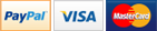 Paypal, Visa & Mastercard - Secure payments provide by PayPal