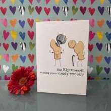 Get well soon card - Hip Hip Hooray!!!! Wishing you a speedy recovery