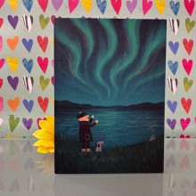 Blank card - The Northern Lights