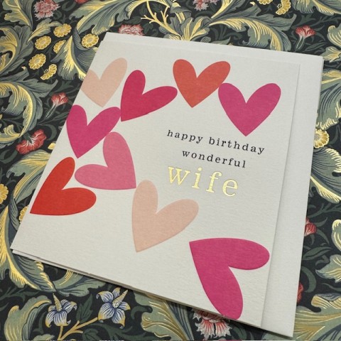 Birthday card Wife - Happy birthday wonderful Wife Birthday card Wife - Happy birthday wonderful Wife