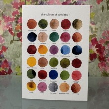The Colours of Scotland card - Made in the UK