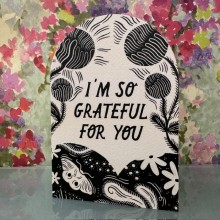Blank card - I'm so grateful for you