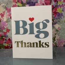 Thank you card - Big thanks