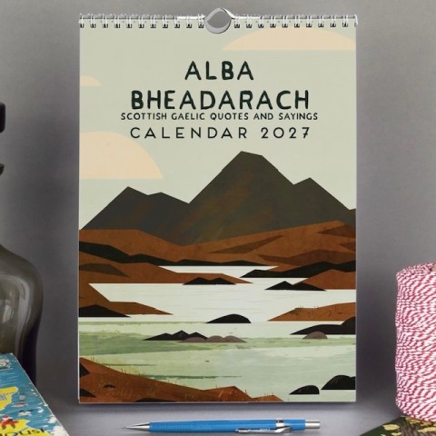 Calendar 2027 Gaelic Phrases - Made in Scotland