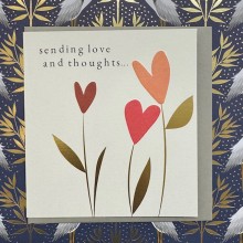Thinking of you card - Sending love and thoughts...