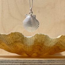 Handcrafted Scottish jewellery - Scallop Shell pendant