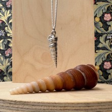 Handcrafted Scottish jewellery - Silver Tower Shell pendant