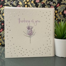 Thinking of you card - Thinking of you (thistle)