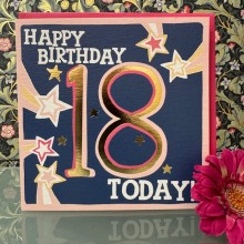 Birthday card 18 - Happy birthday 18 today!