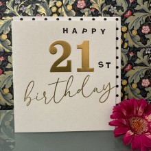 Birthday card 21 - Happy 21st birthday